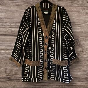 Vintage AS-HRO Men’s Tribal Print Jacket - Made in India - Like New!! Size Large
